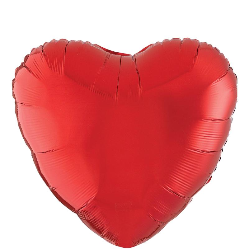 17In Red Heart Foil Balloon  |  Shop by Color Shop by Color Shop by Color