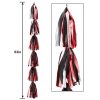 1Ct, 24In, Red Confetti Latex Balloon With Tassel Tail – School Colors  |  Latex Latex Latex