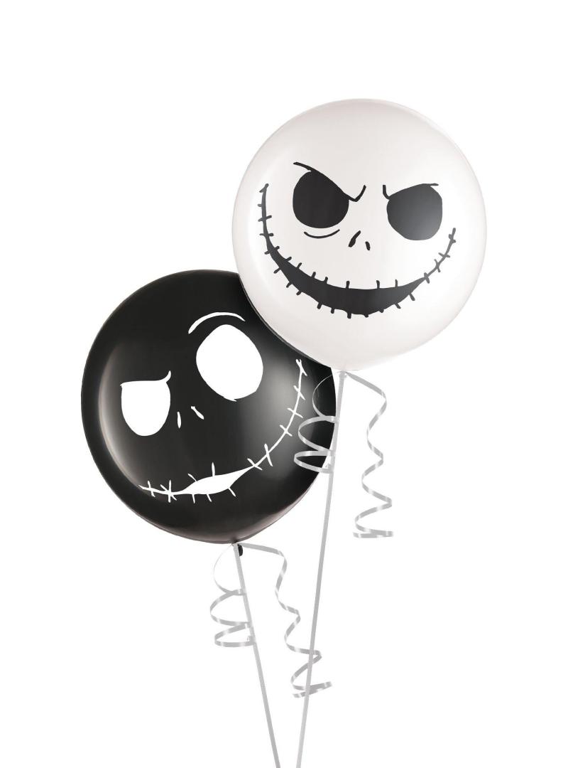 2Ct, 24In, Jack Skellington Latex Balloons &Ndash; The Nightmare Before Christmas  |  Characters Characters Characters