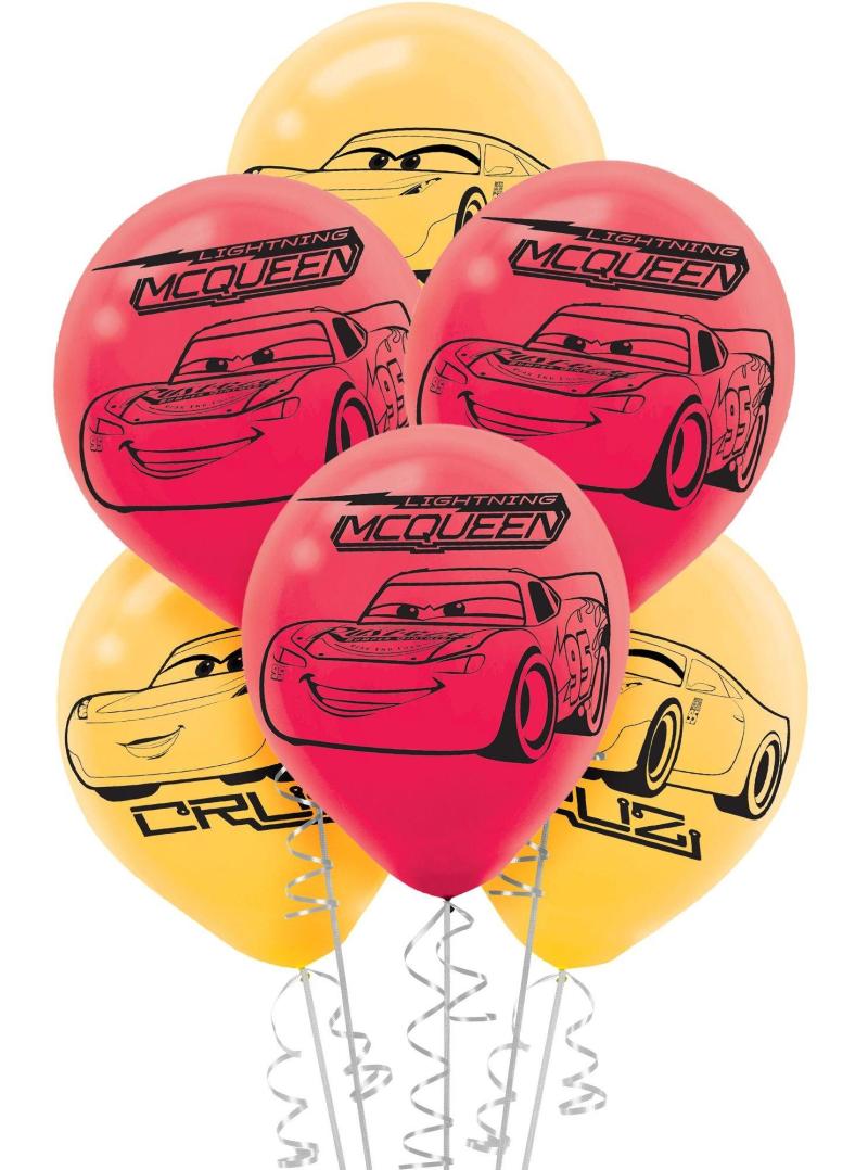 6Ct, Cars 3 Balloons  |  Characters Characters Characters