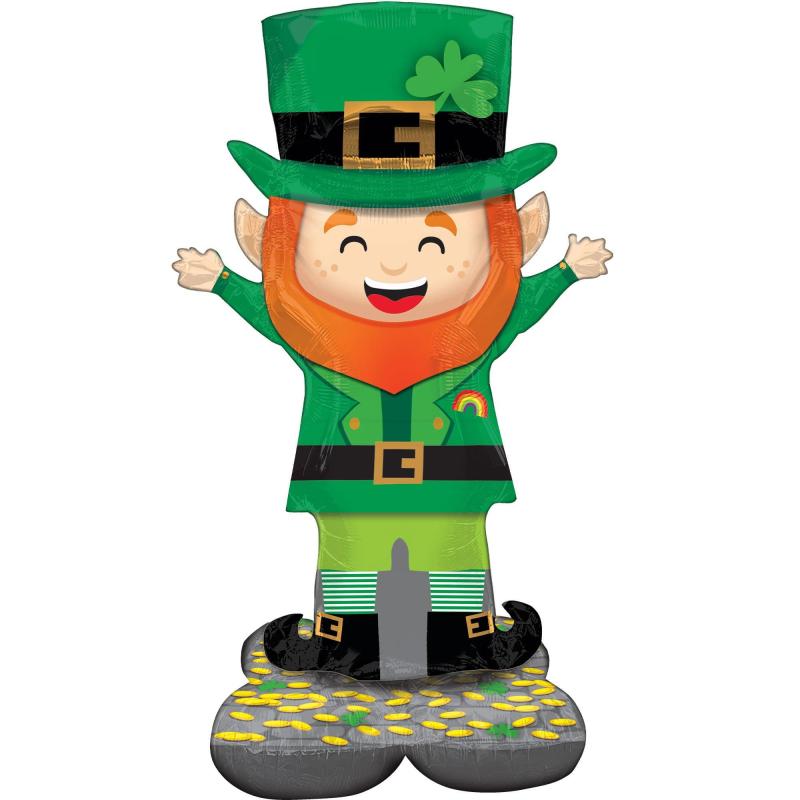 Airloonz Lucky Leprechaun St. Patrick’S Day Foil Balloon, 53In  |  Giant Giant Giant