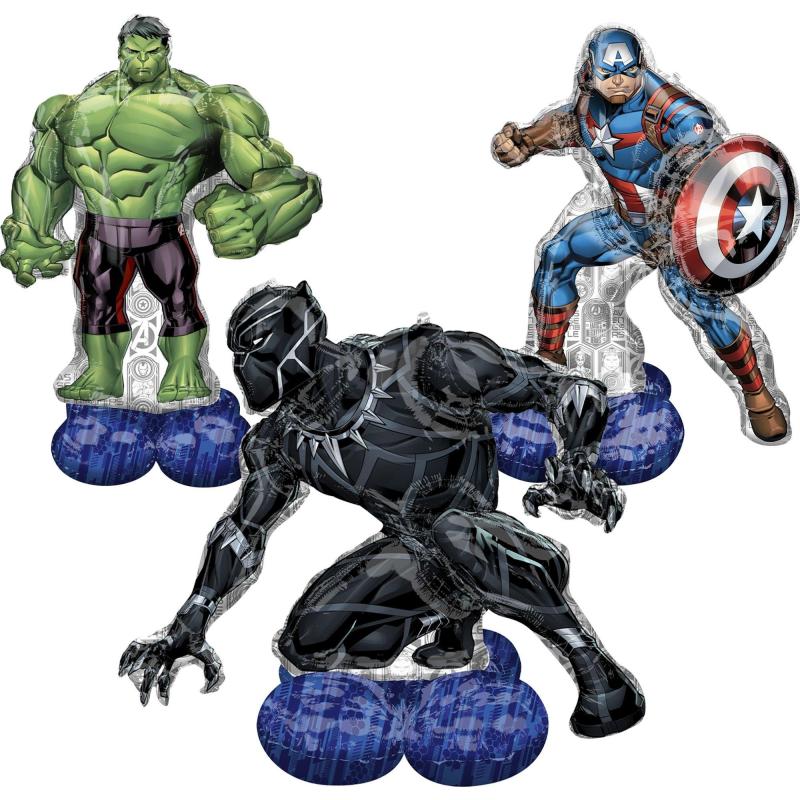 Airloonz Marvel’S Avengers Foil Balloon Set, 3Pc  |  Characters Characters Characters