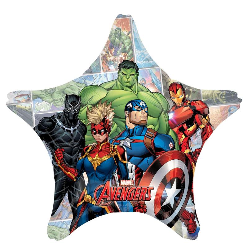 Giant Marvel Avengers Unite Star Balloon  |  Characters Characters Characters