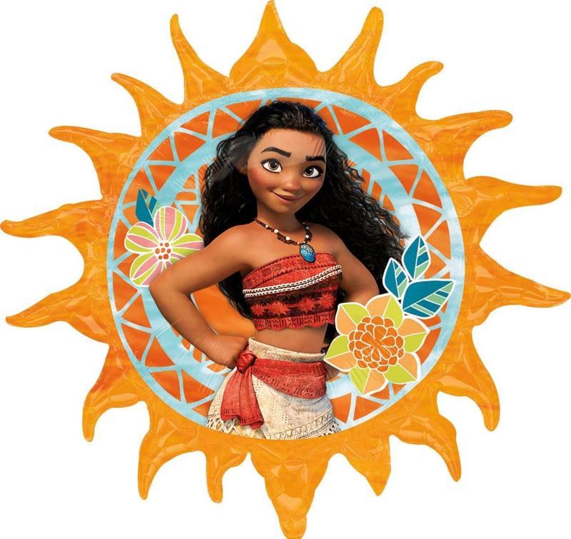 Giant Moana Sun Shaped Balloon  |  Characters Characters Characters