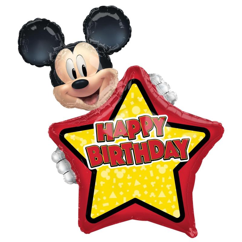 Giant Personalized Mickey Mouse Forever Birthday Balloon  |  Characters Characters Characters