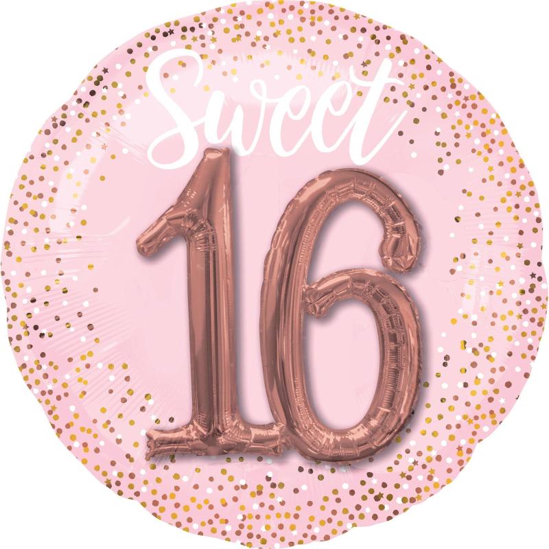 Giant Pink Sweet Sixteen 3D Balloon, 36In  |  Giant Giant Giant