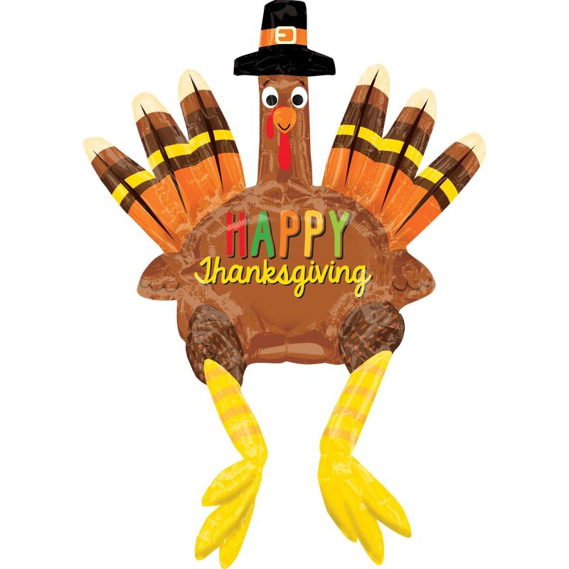 Giant Thanksgiving Balloon 27In X 38In – 3D Turkey  |  Giant Giant Giant