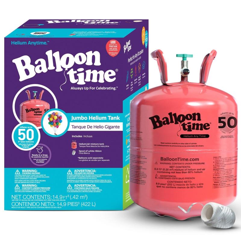 Helium Tank – Balloon Time, Jumbo, 14.9Cu Ft, 12In  |  Helium Tanks & Balloon Pumps Helium Tanks & Balloon Pumps