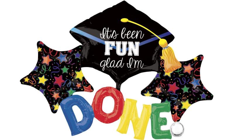 It’S Been Fun Glad I’M Done Graduation Balloon – Giant, 38In  |  Giant Giant Giant