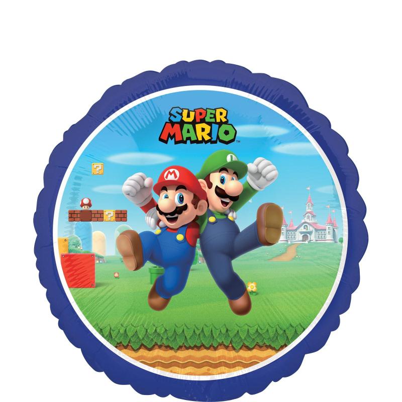 Mario & Luigi Foil Balloon, 18In – Super Mario Bros  |  Characters Characters Characters