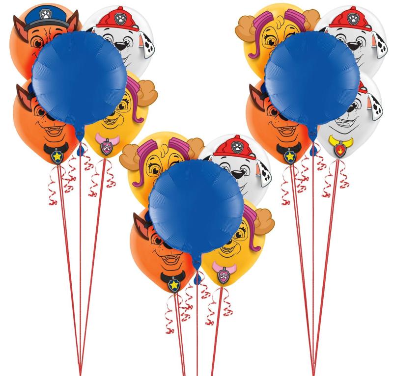 Paw Patrol Adventure Balloon Bouquet Supplies Pack – Kit Includes Foil Balloons & Themed Latex Balloons  |  Characters Characters Characters