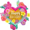 Premium Painted Flowers Birthday Foil Balloon Bouquet With Balloon Weight, 13Pc  |  Balloon Bouquets Balloon Bouquets Balloon Bouquets