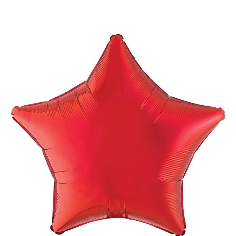 Red Star Foil Balloon, 19In  |  Shop by Color Shop by Color Shop by Color