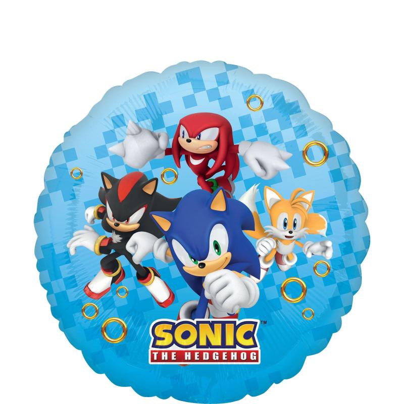 Sonic The Hedgehog 2 Round Foil Balloon, 18In  |  Characters Characters Characters