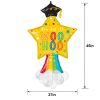 Woo Hoo Shooting Star Graduation Foil & Latex Balloon, 27In X 45In – Graduation Fun  |  Giant Giant Giant