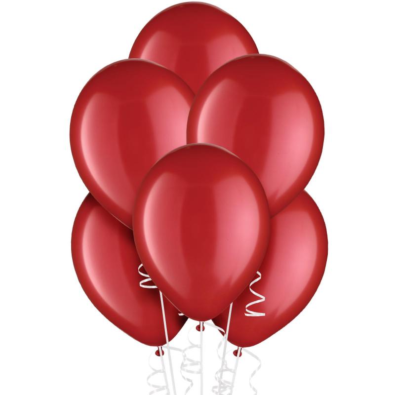 15Ct, 12In, Red Pearl Balloons  |  Shop by Color Shop by Color Shop by Color