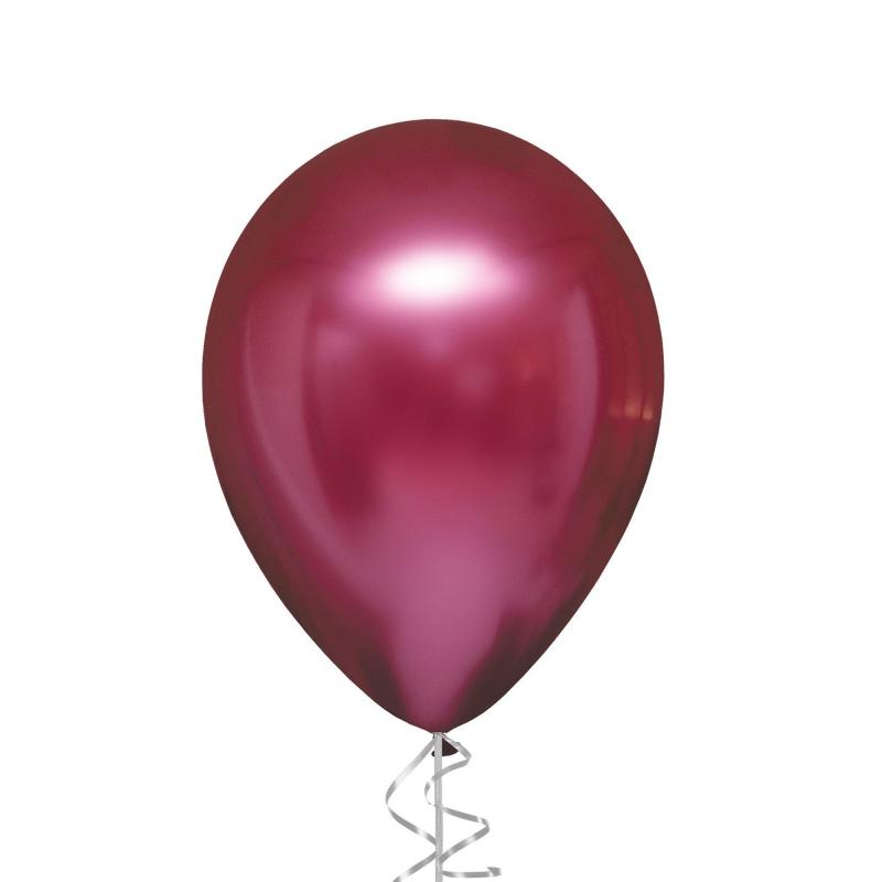 1Ct, 12In, Pomegranate Metallic Chrome Satin Luxe Latex Balloon  |  Shop by Color Shop by Color Shop by Color