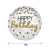 Black & Gold Glitter Happy Birthday Foil Balloon, 18In  |  Shop by Type Shop by Type Shop by Type