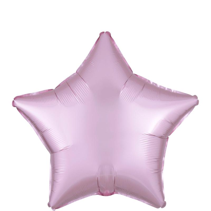 Pastel Pink Satin Star Balloon  |  Shop by Color Shop by Color Shop by Color