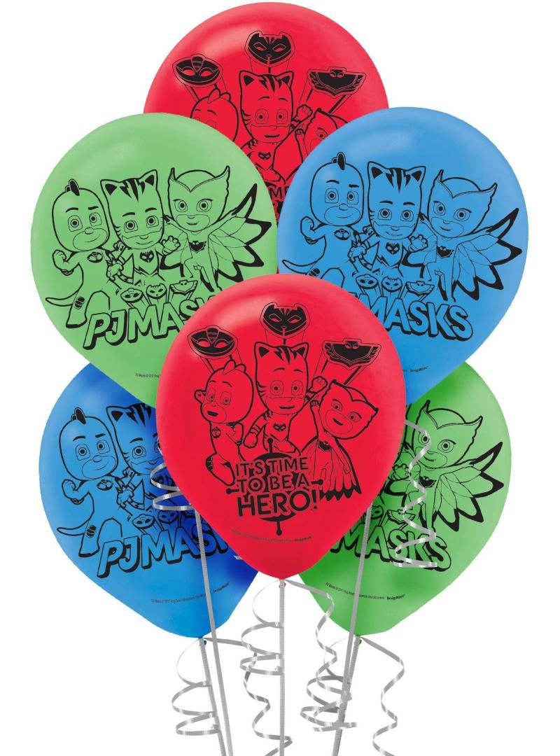 6Ct, Pj Masks Balloons  |  Characters Characters Characters