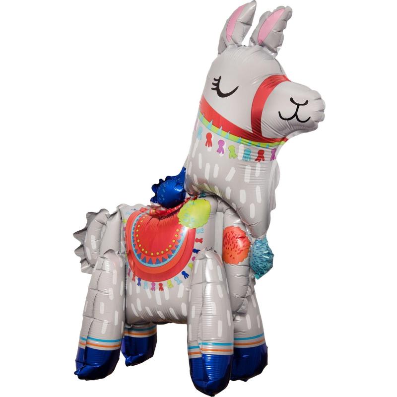 Air-Filled Sitting Llama Balloon, 21In  |  Characters Characters Characters